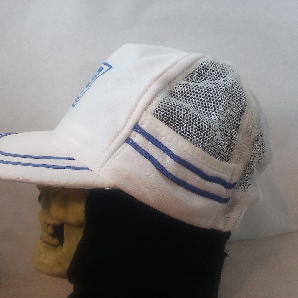 Vintage Delco Electronics Striped Snap Back Trucker Hat View 3